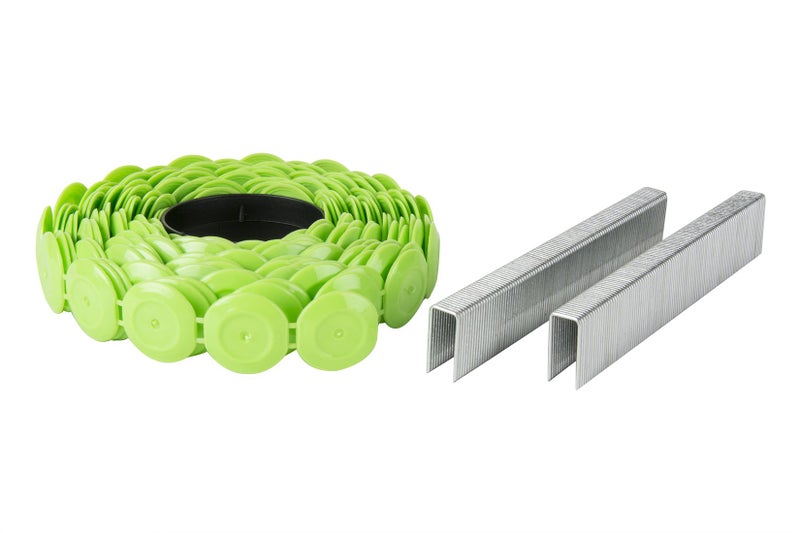 Metabo HPT 31105SHPT 18 Ga Galvanized Cap Staples 7/16" Crown 1-1/4" x 18Ga EG Staple & Plastic Cap | 2000 Count - Image 1
